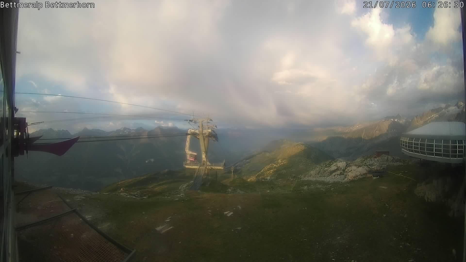 Archived image Webcam Aletsch Arena: Bettmerhorn