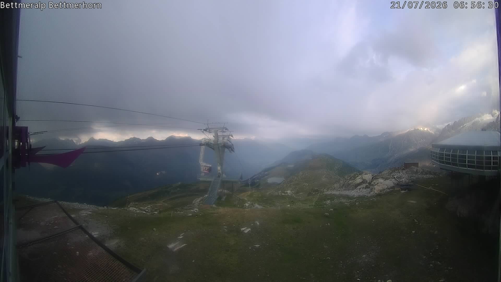 Archived image Webcam Aletsch Arena: Bettmerhorn