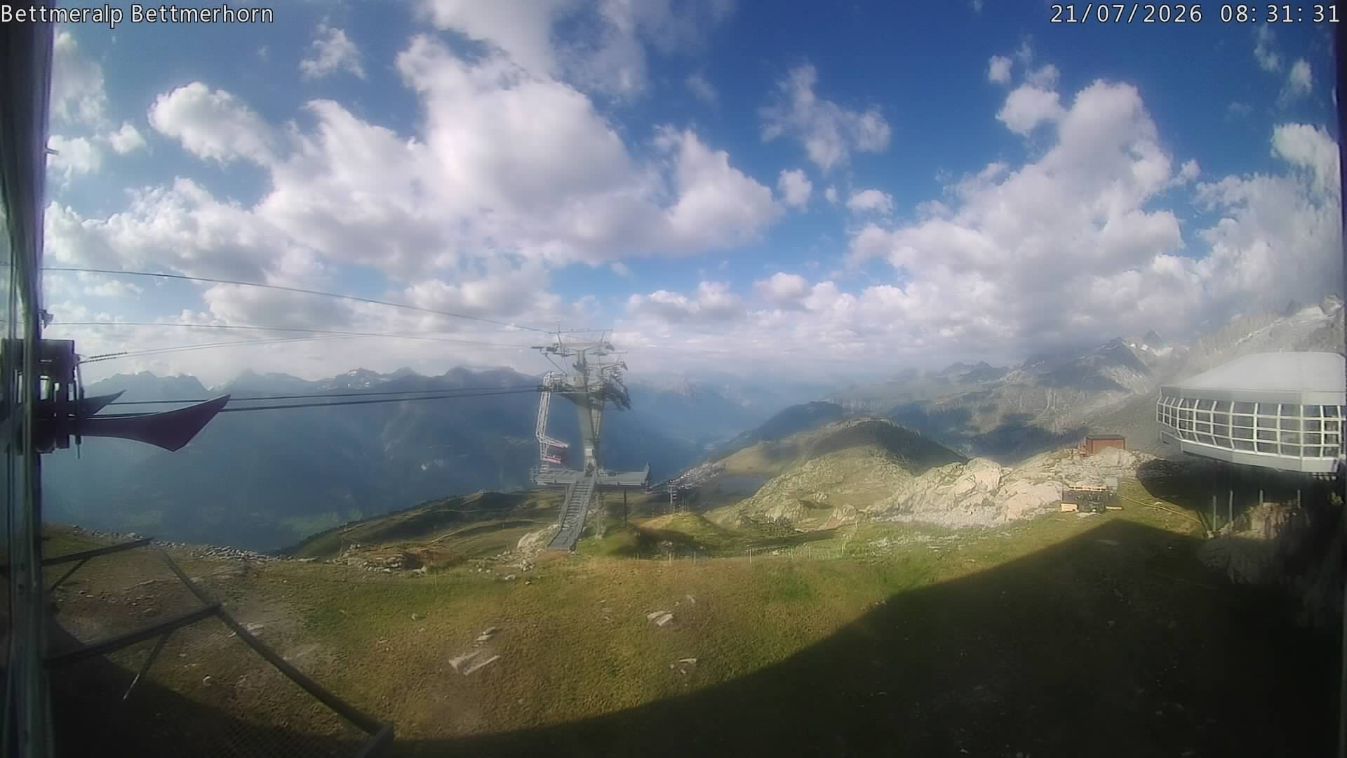 Archived image Webcam Aletsch Arena: Bettmerhorn