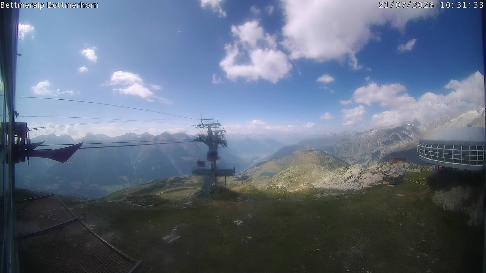 Archived image Webcam Aletsch Arena: Bettmerhorn