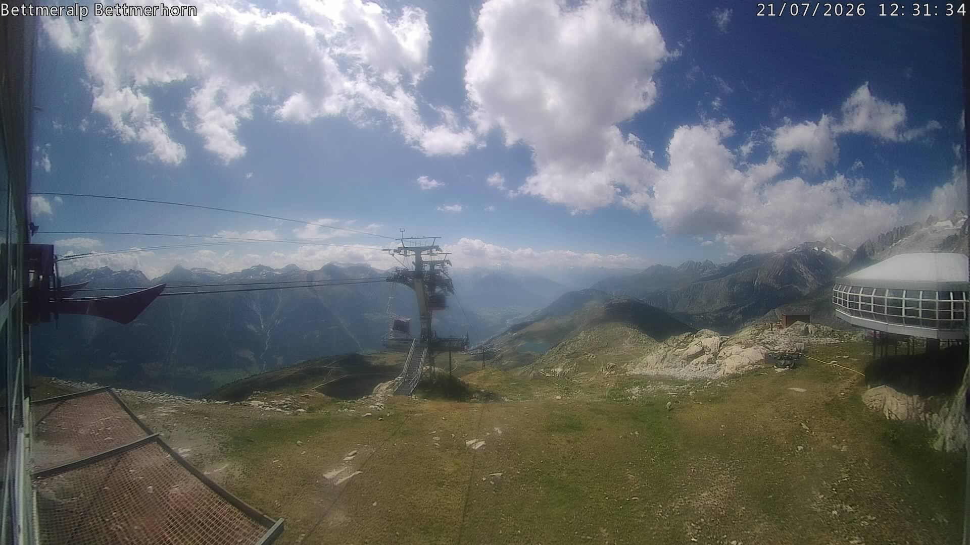 Archived image Webcam Aletsch Arena: Bettmerhorn