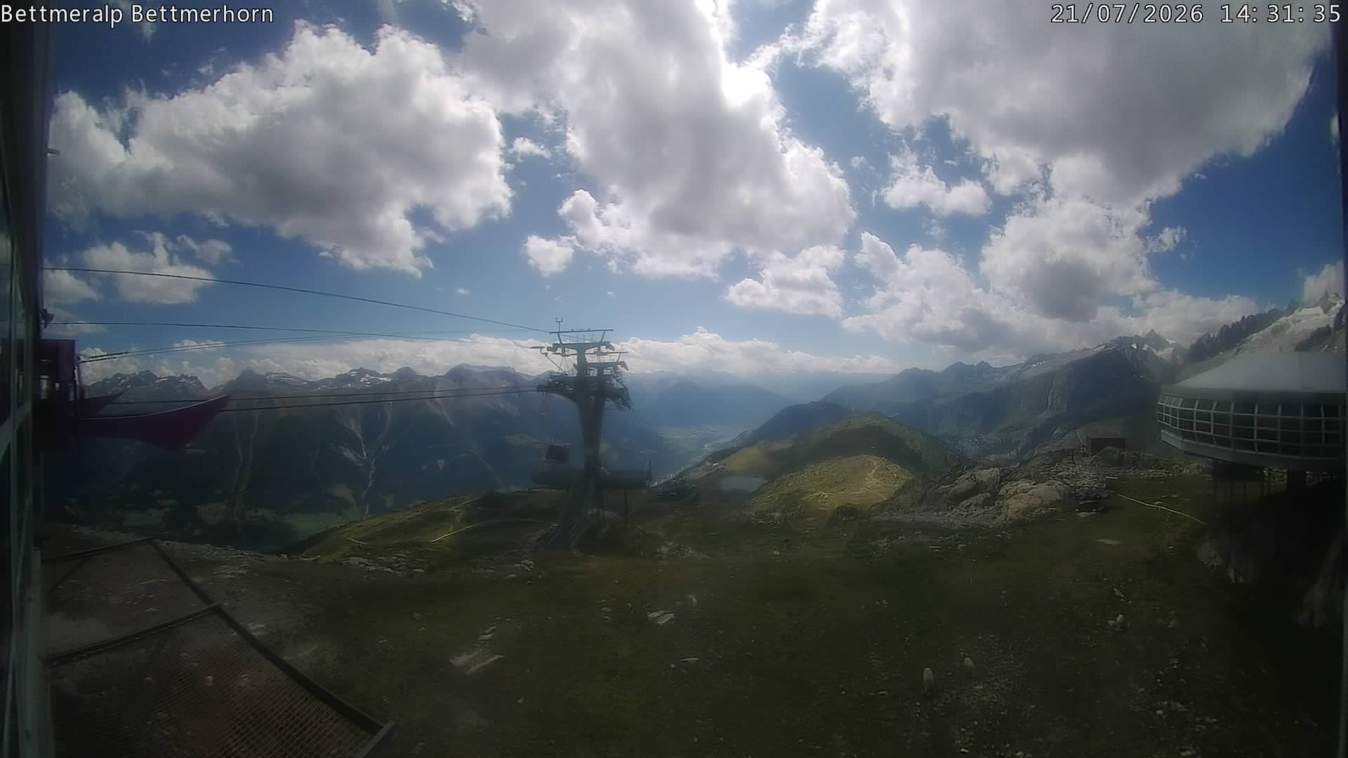 Archived image Webcam Aletsch Arena: Bettmerhorn
