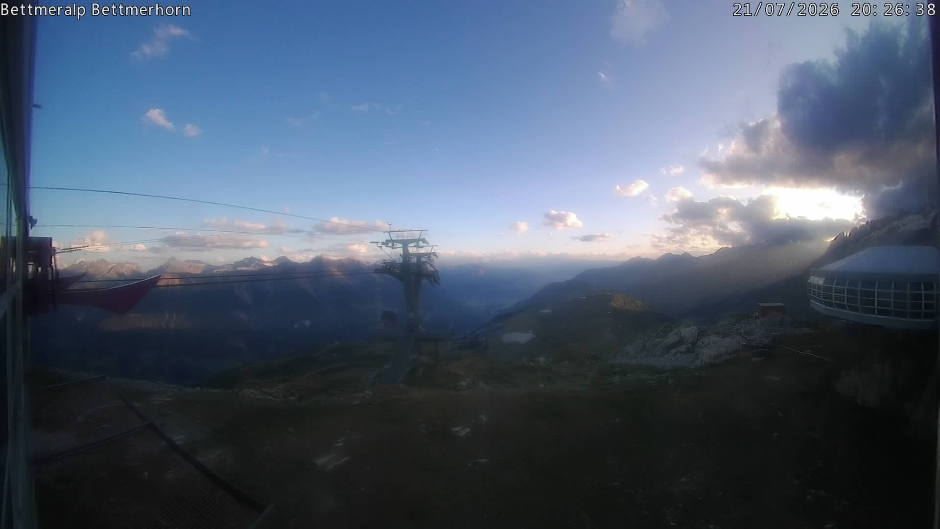 Archived image Webcam Aletsch Arena: Bettmerhorn