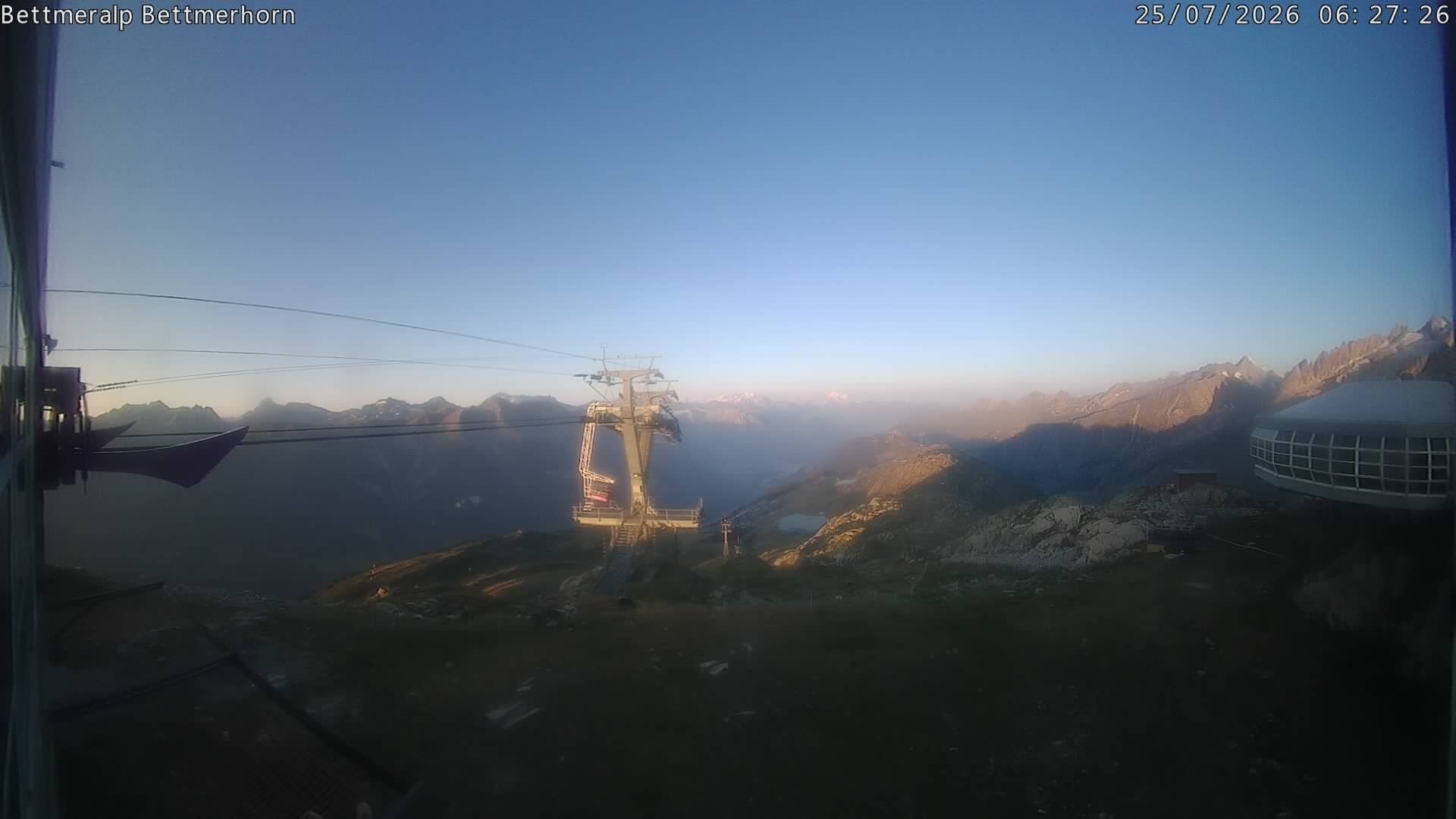 Archived image Webcam Aletsch Arena: Bettmerhorn