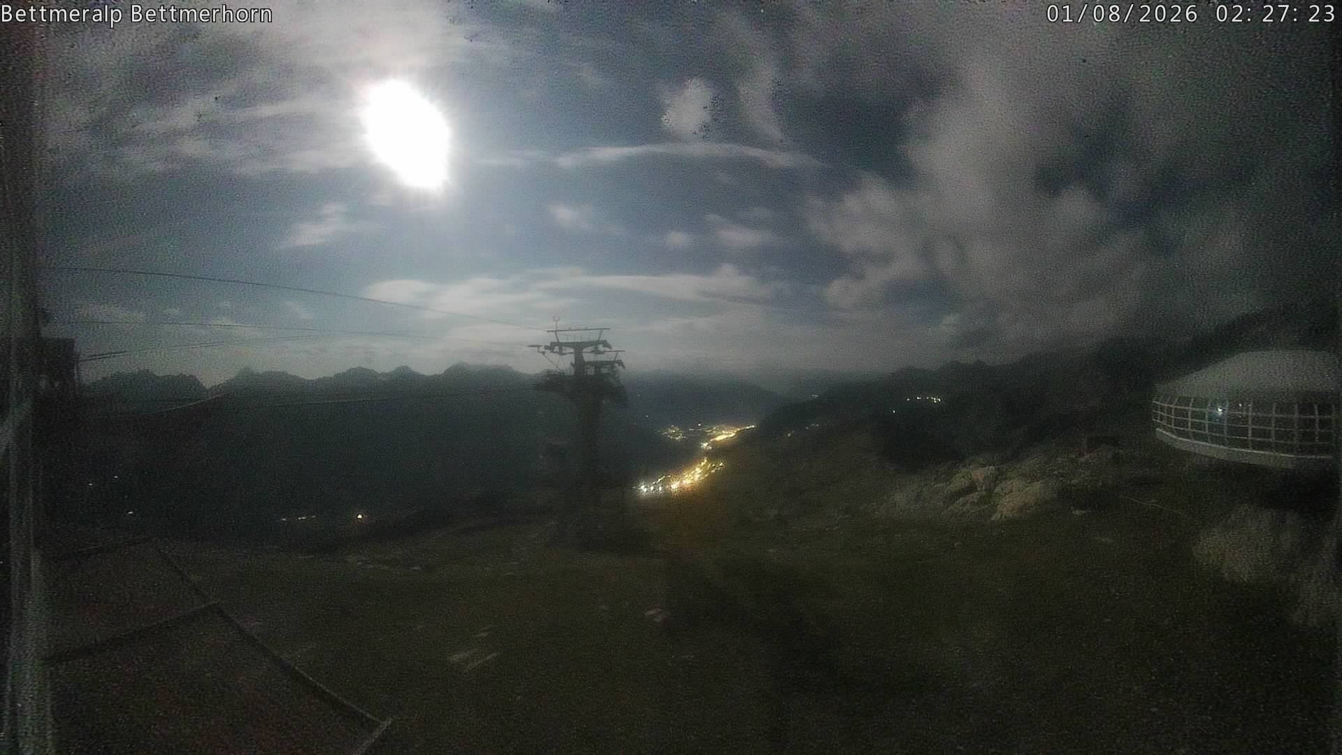 Archived image Webcam Aletsch Arena: Bettmerhorn