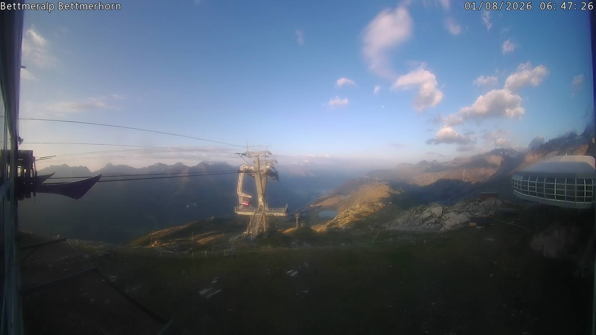 Archived image Webcam Aletsch Arena: Bettmerhorn