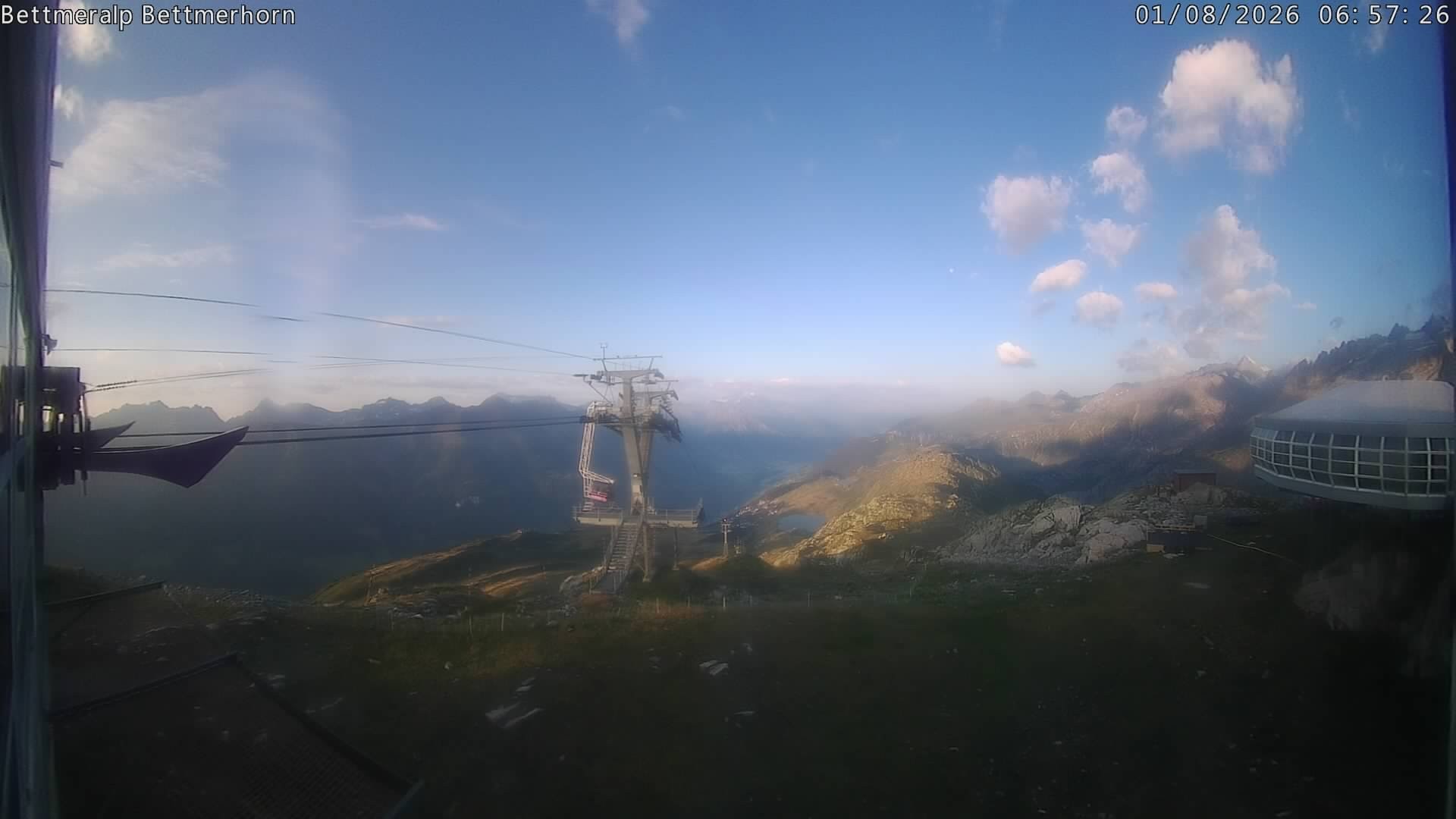Archived image Webcam Aletsch Arena: Bettmerhorn