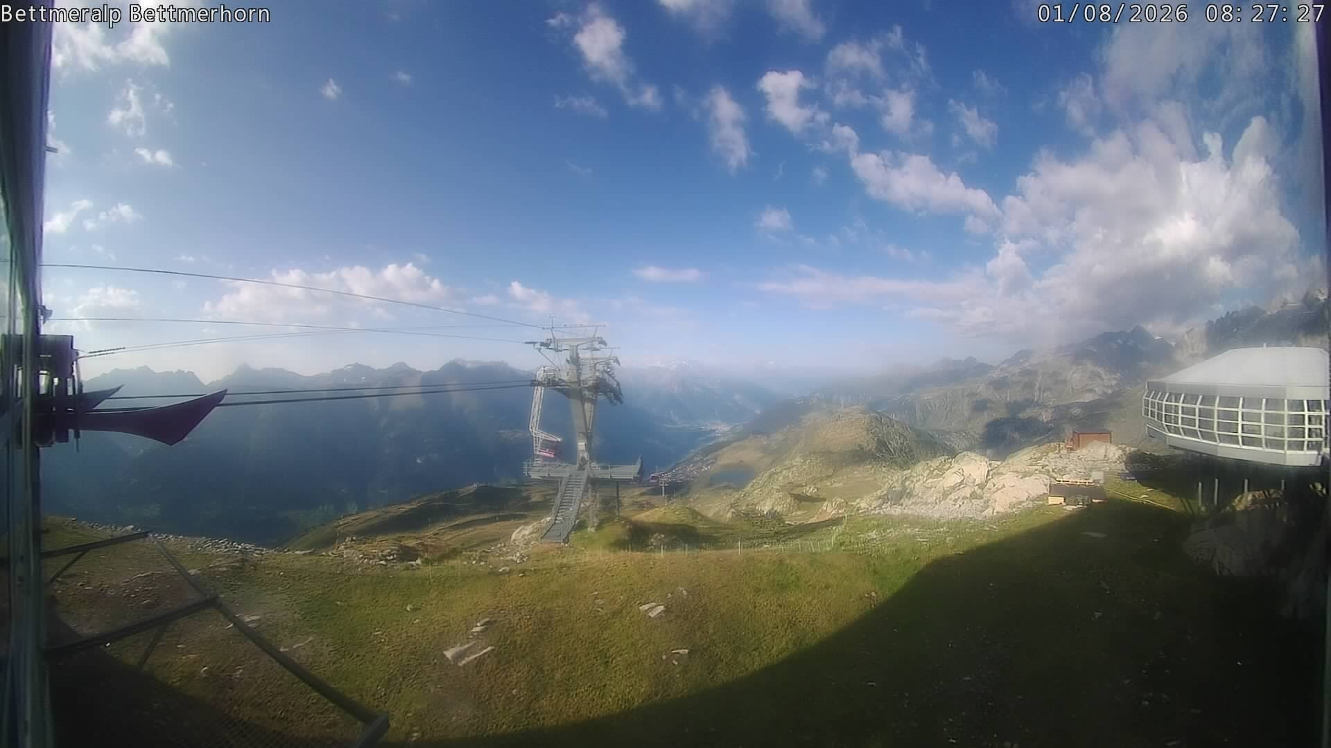 Archived image Webcam Aletsch Arena: Bettmerhorn
