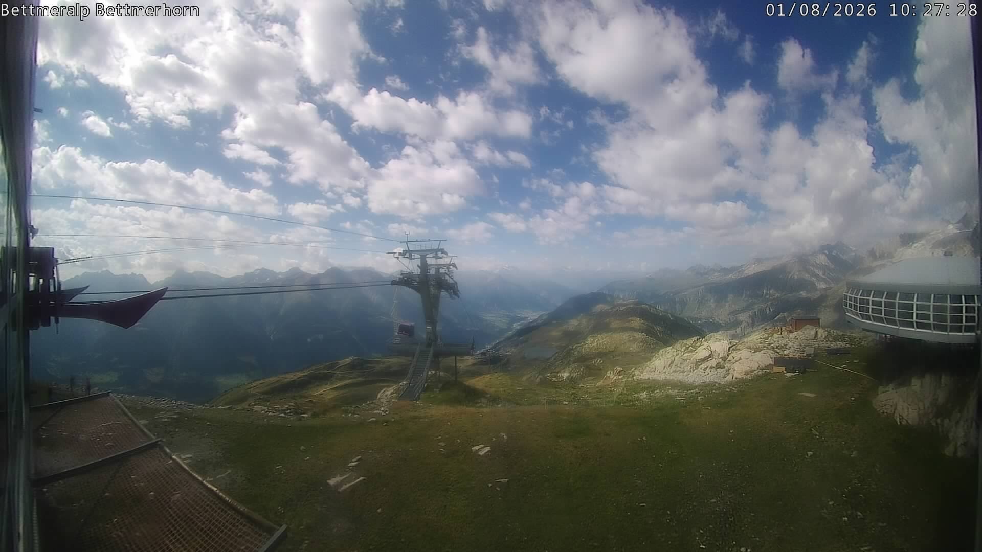 Archived image Webcam Aletsch Arena: Bettmerhorn