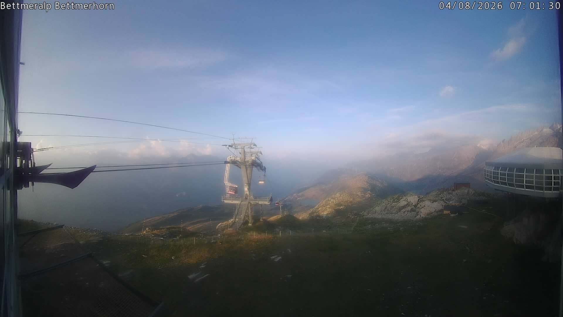 Archived image Webcam Aletsch Arena: Bettmerhorn