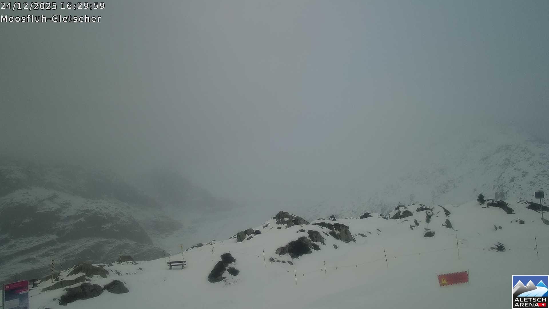 Archiv Foto Webcam Riederalp - Aletschgletscher