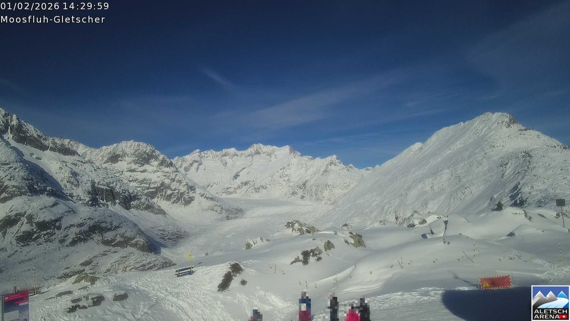 Archiv Foto Webcam Riederalp - Aletschgletscher