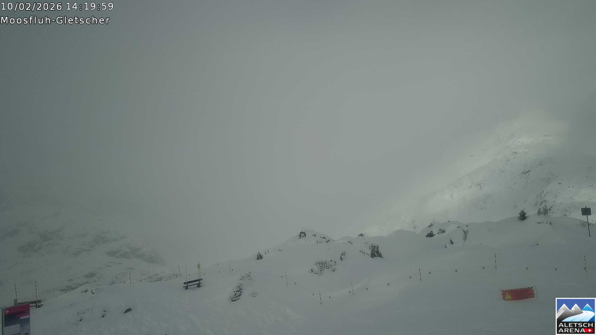 Archiv Foto Webcam Riederalp - Aletschgletscher
