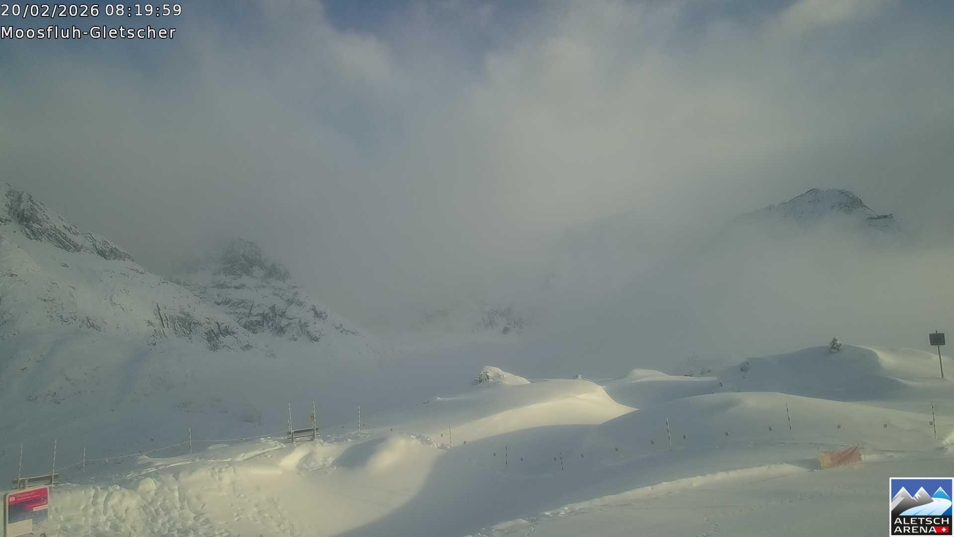 Archiv Foto Webcam Riederalp - Aletschgletscher