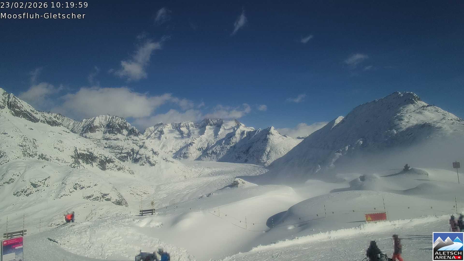 Archiv Foto Webcam Riederalp - Aletschgletscher