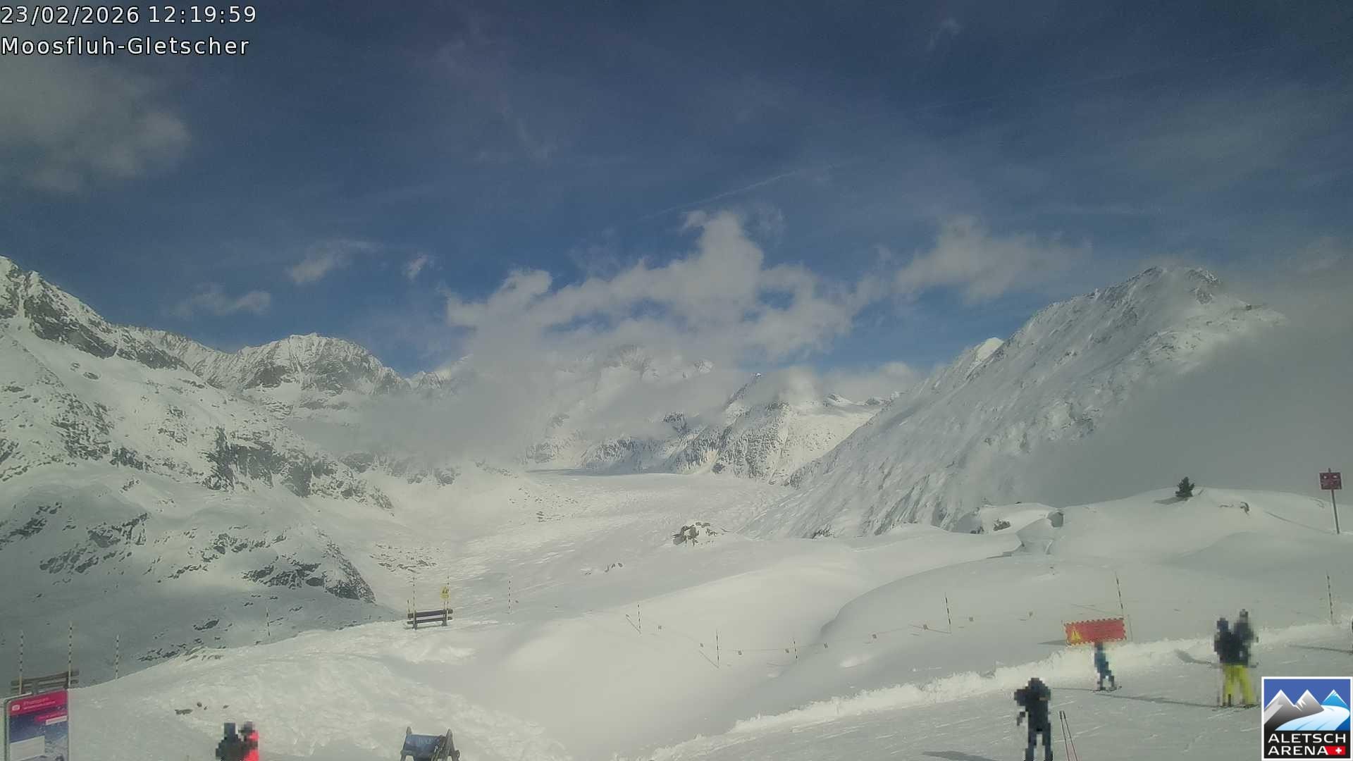 Archiv Foto Webcam Riederalp - Aletschgletscher