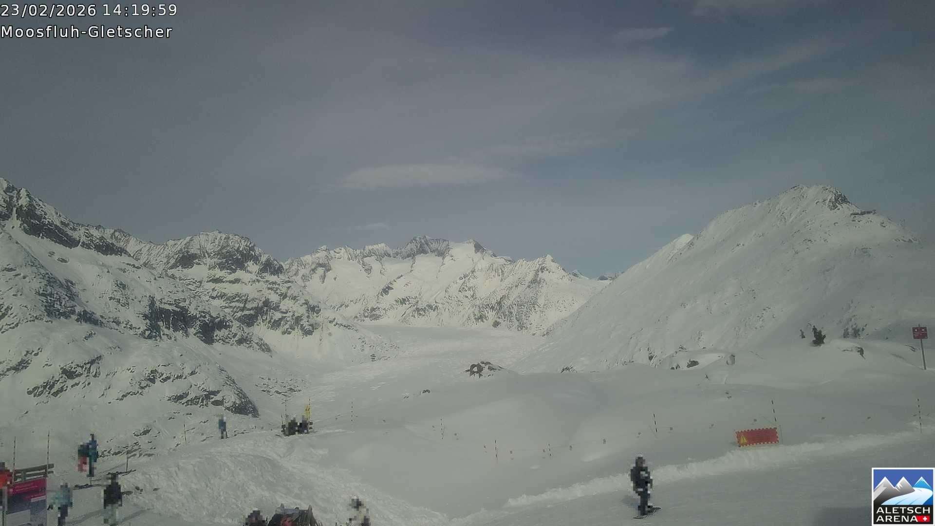 Archiv Foto Webcam Riederalp - Aletschgletscher