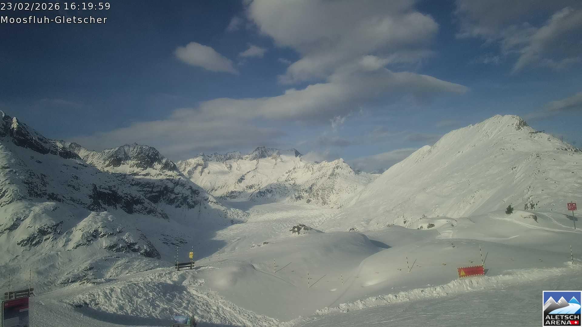 Archiv Foto Webcam Riederalp - Aletschgletscher