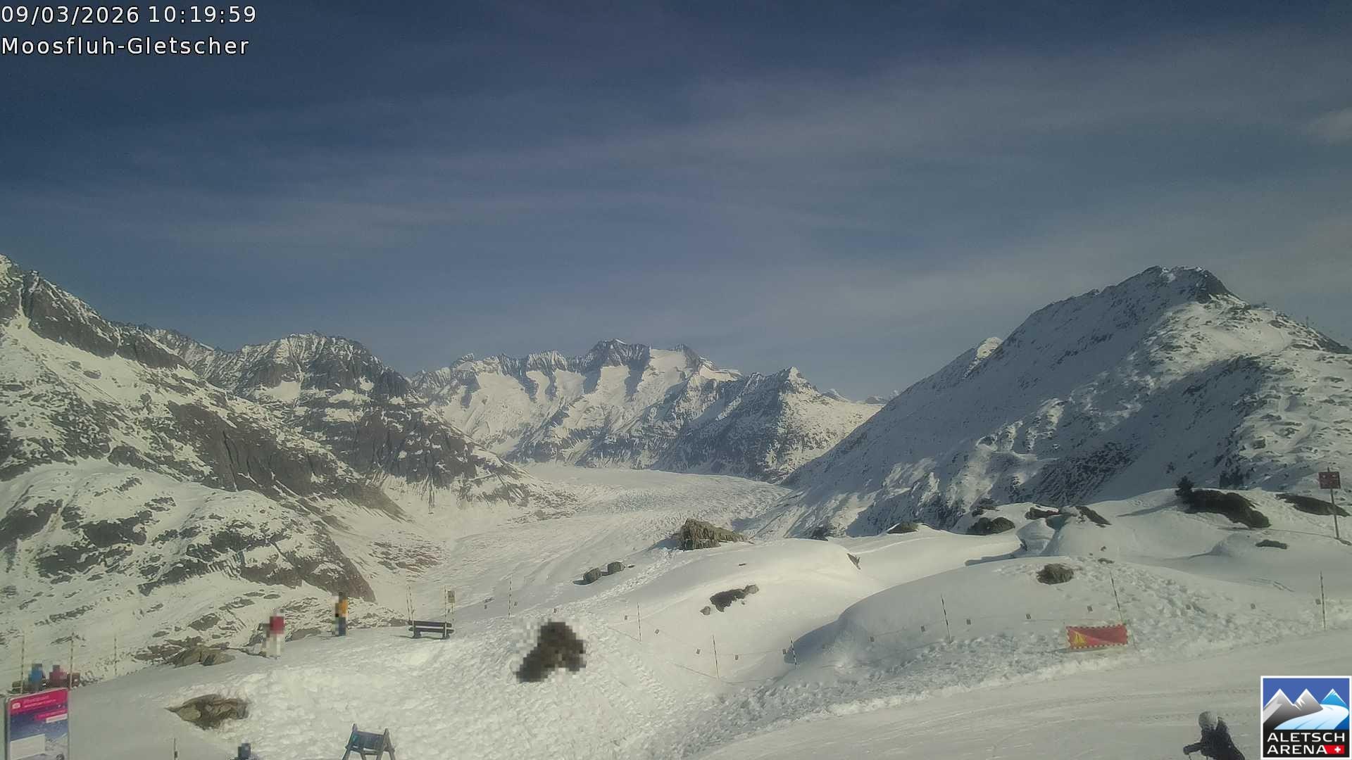 Archiv Foto Webcam Riederalp - Aletschgletscher