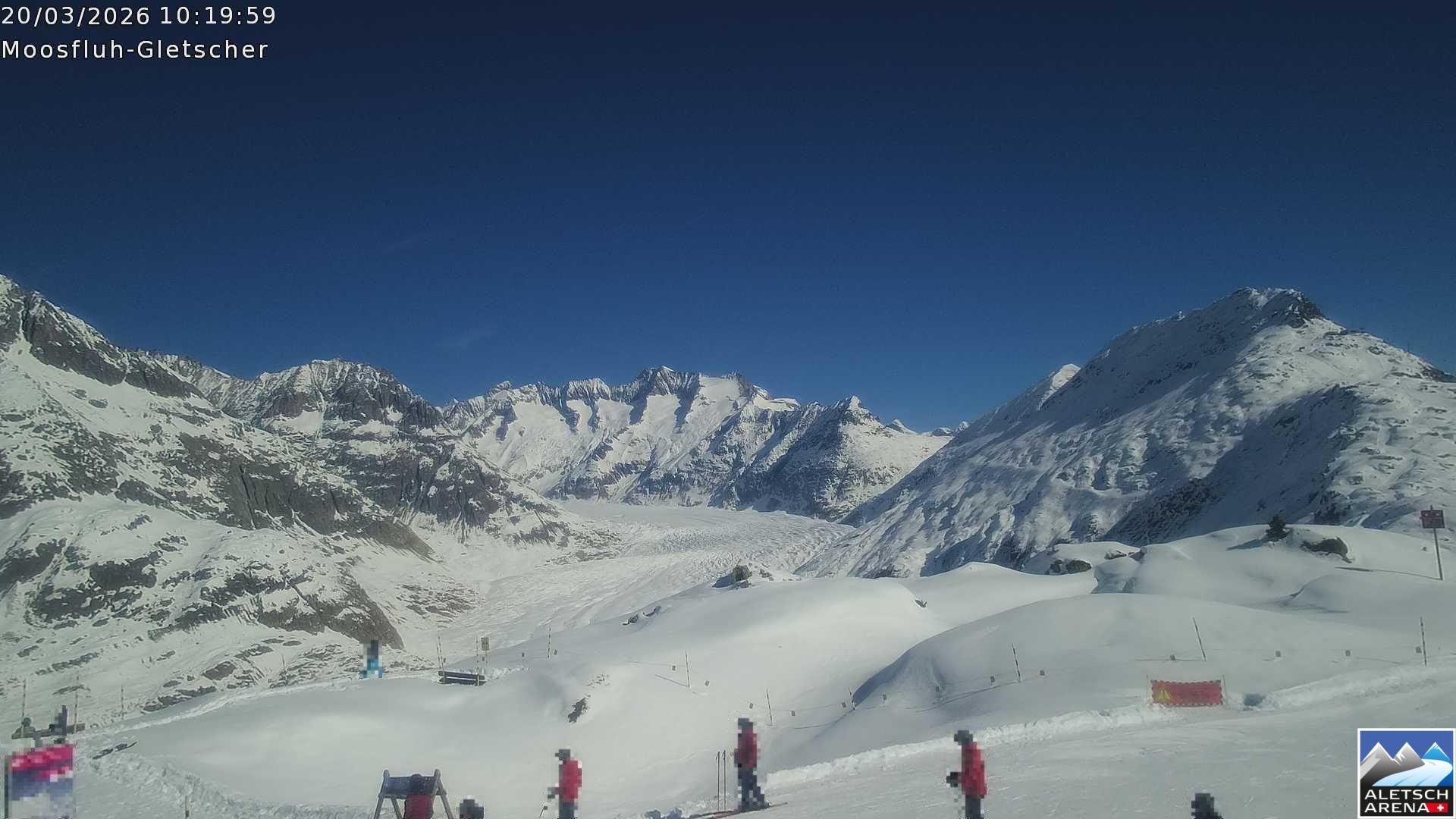 Archiv Foto Webcam Riederalp - Aletschgletscher