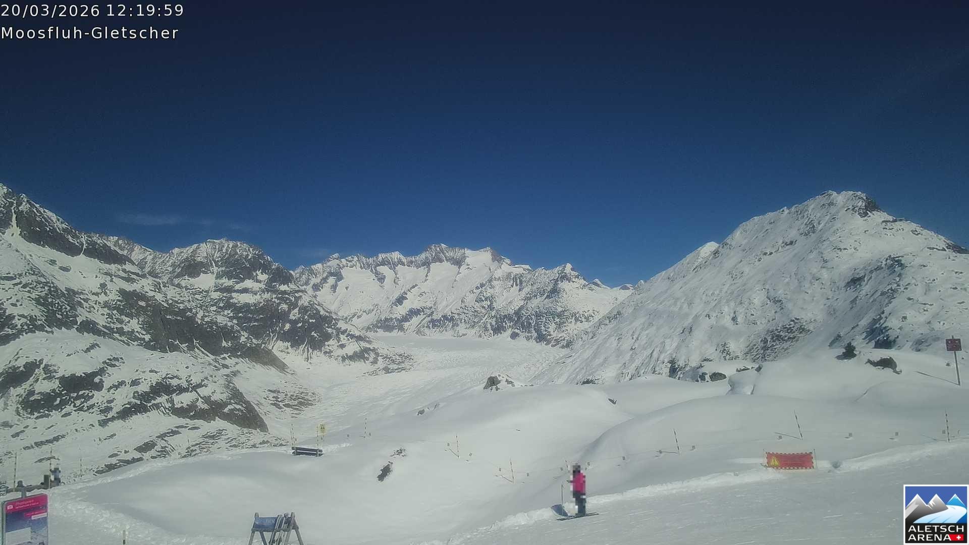 Archiv Foto Webcam Riederalp - Aletschgletscher