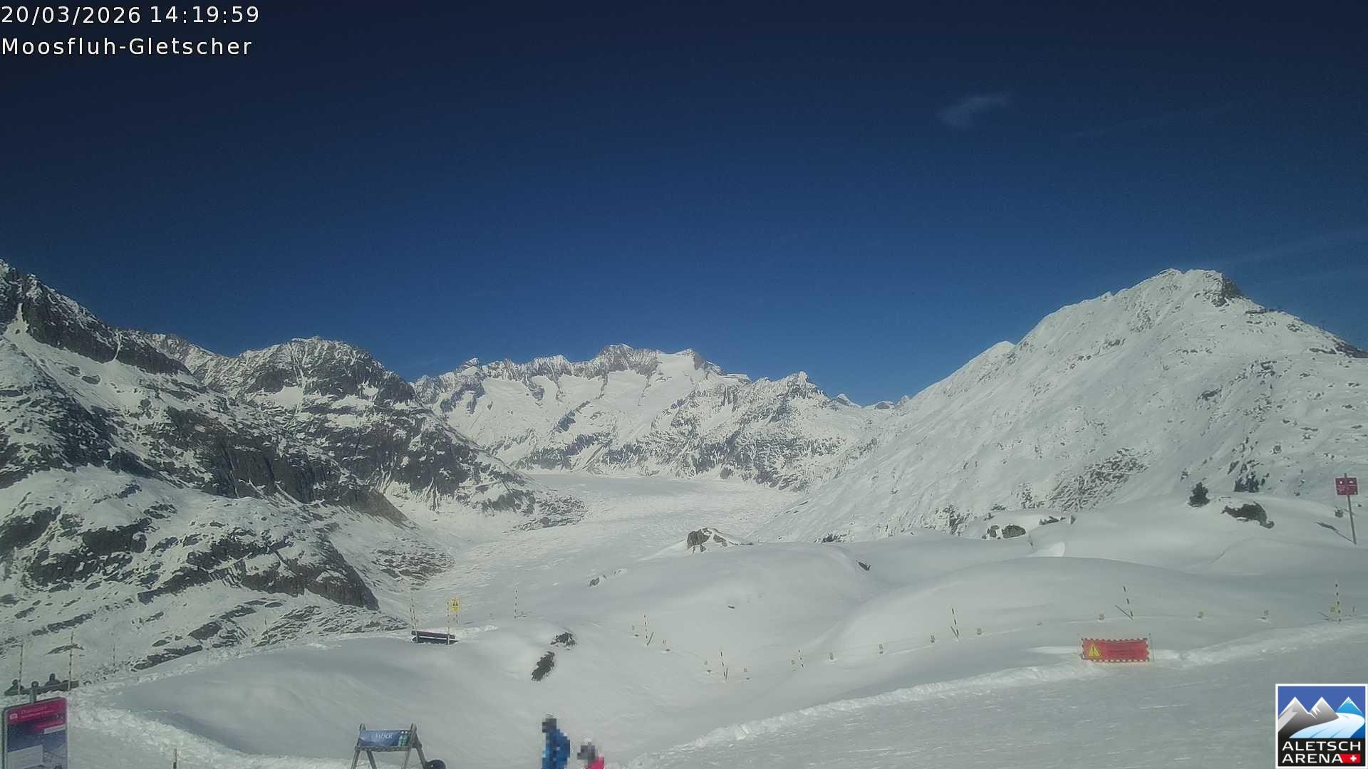 Archiv Foto Webcam Riederalp - Aletschgletscher