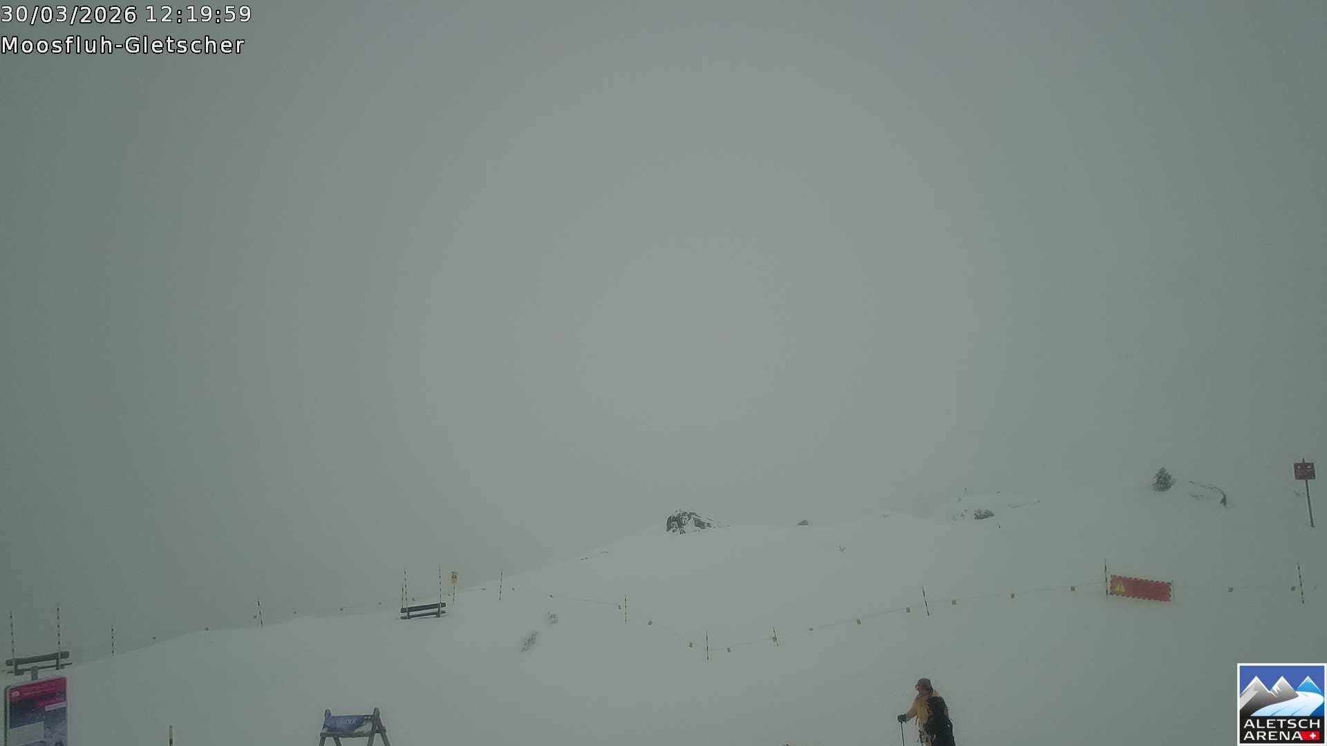 Archiv Foto Webcam Riederalp - Aletschgletscher