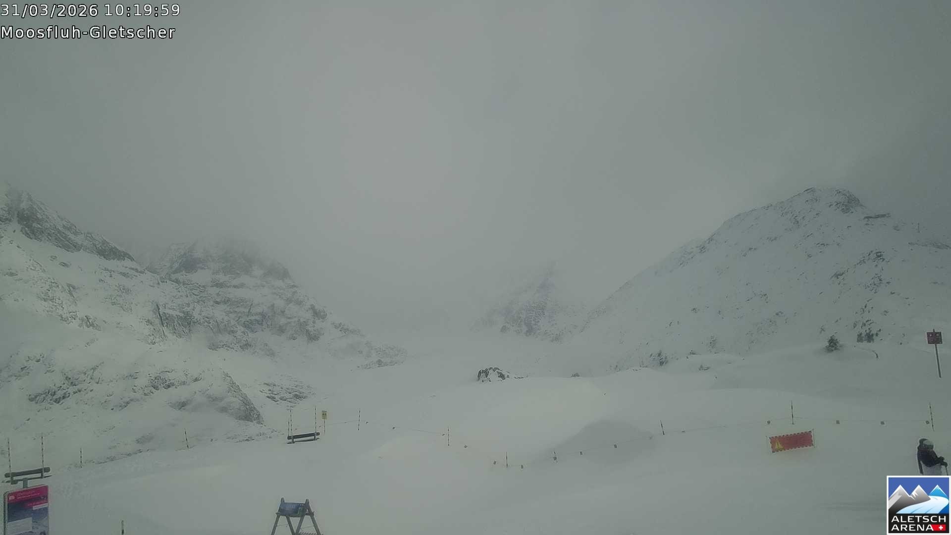Archiv Foto Webcam Riederalp - Aletschgletscher