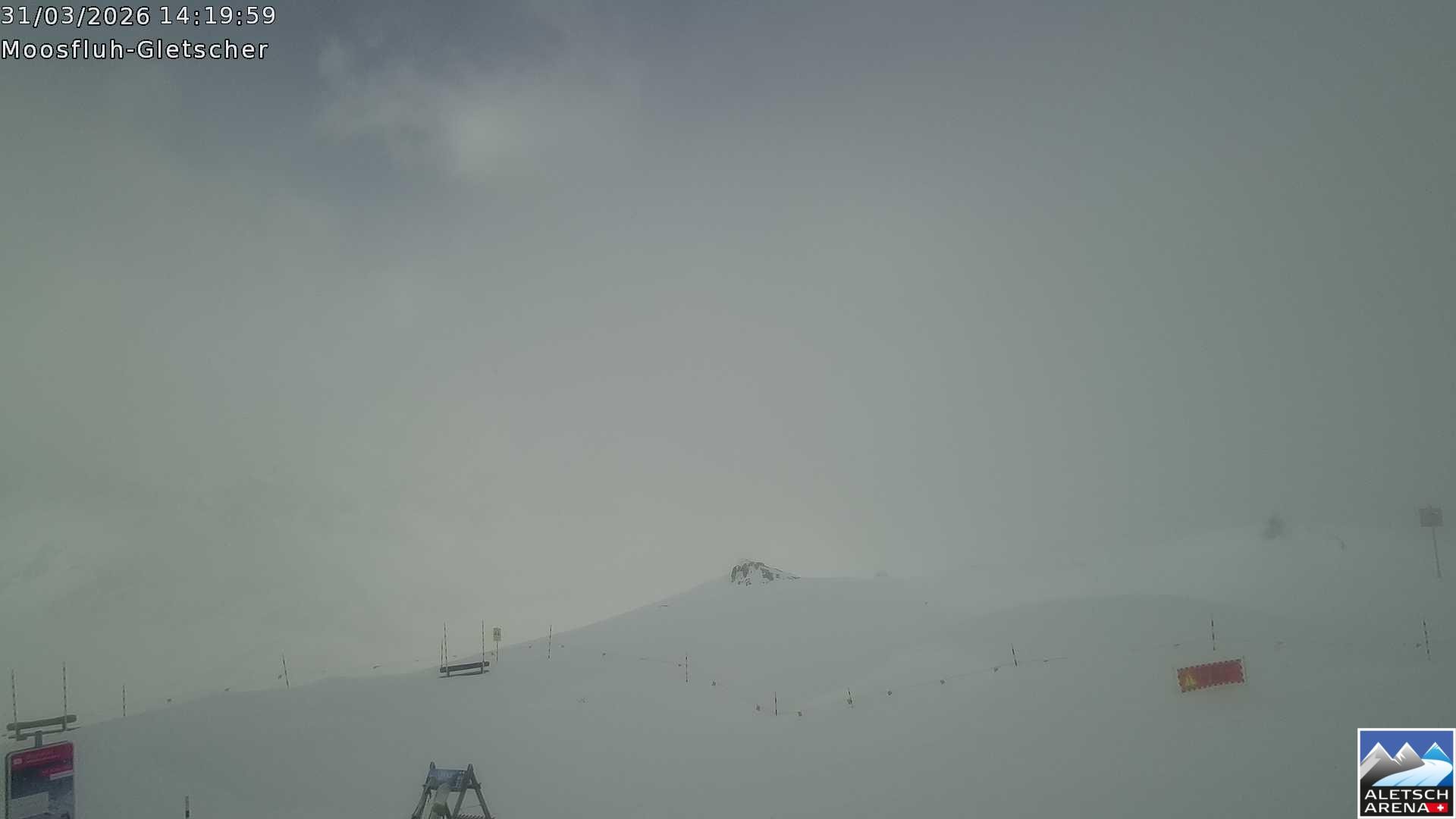 Archiv Foto Webcam Riederalp - Aletschgletscher