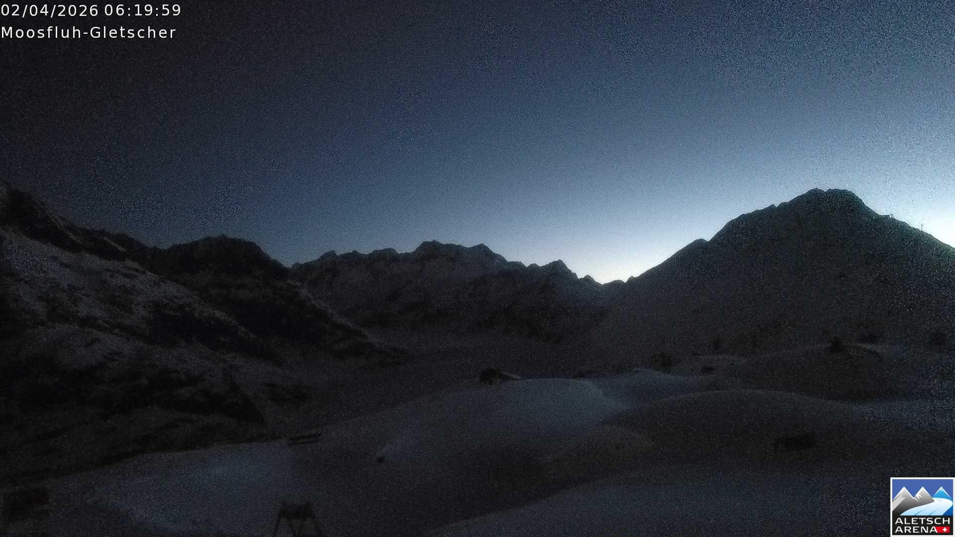 Archiv Foto Webcam Riederalp - Aletschgletscher