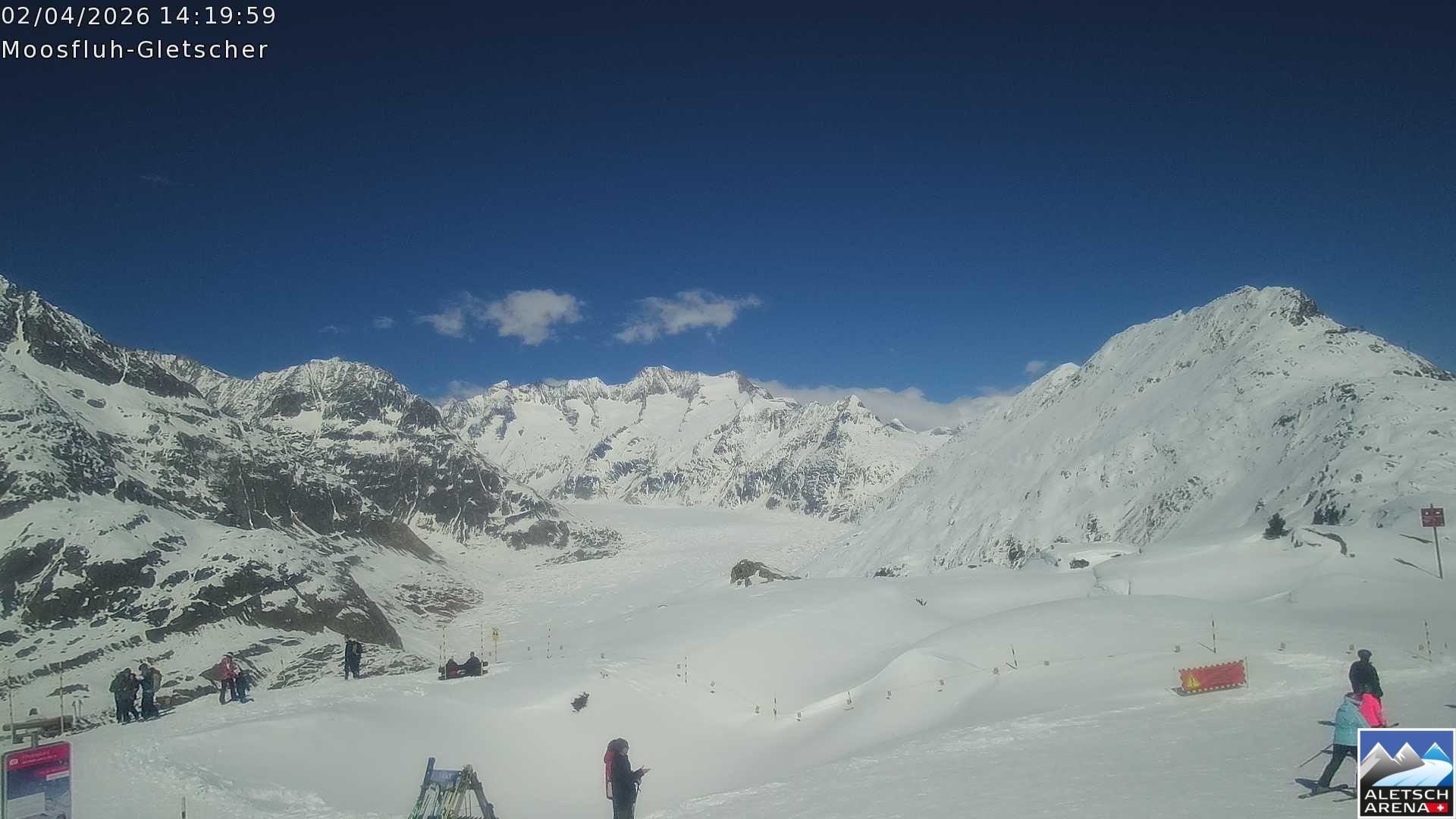 Archiv Foto Webcam Riederalp - Aletschgletscher
