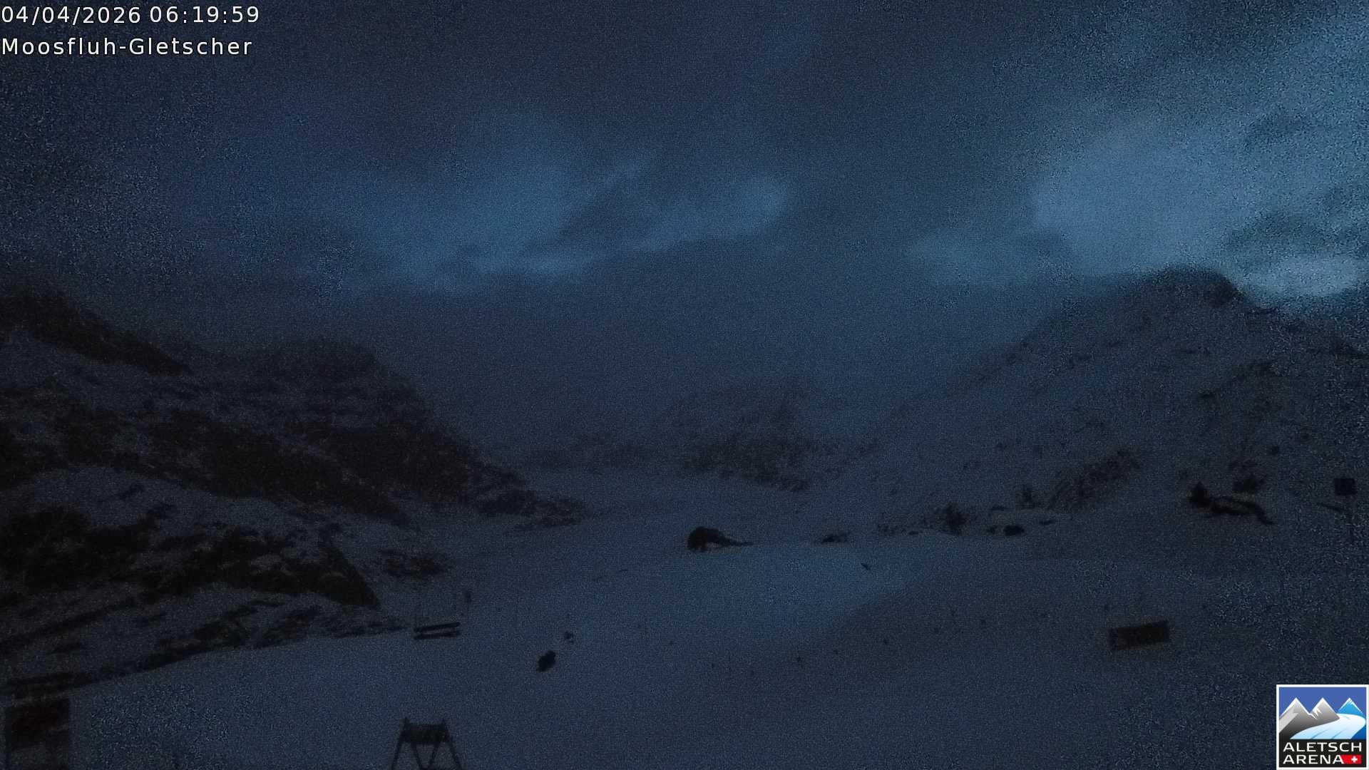 Archiv Foto Webcam Riederalp - Aletschgletscher