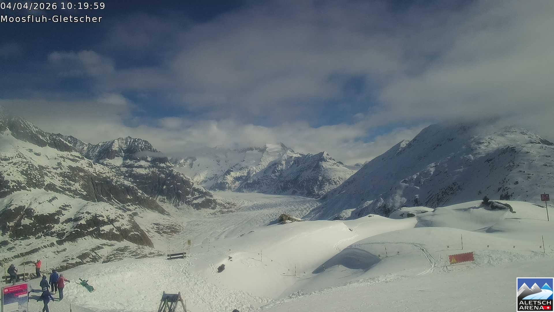 Archiv Foto Webcam Riederalp - Aletschgletscher