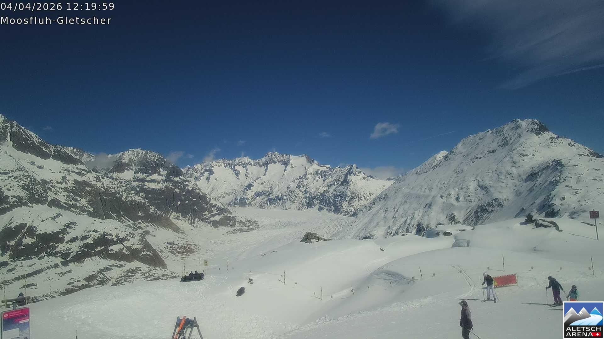 Archiv Foto Webcam Riederalp - Aletschgletscher