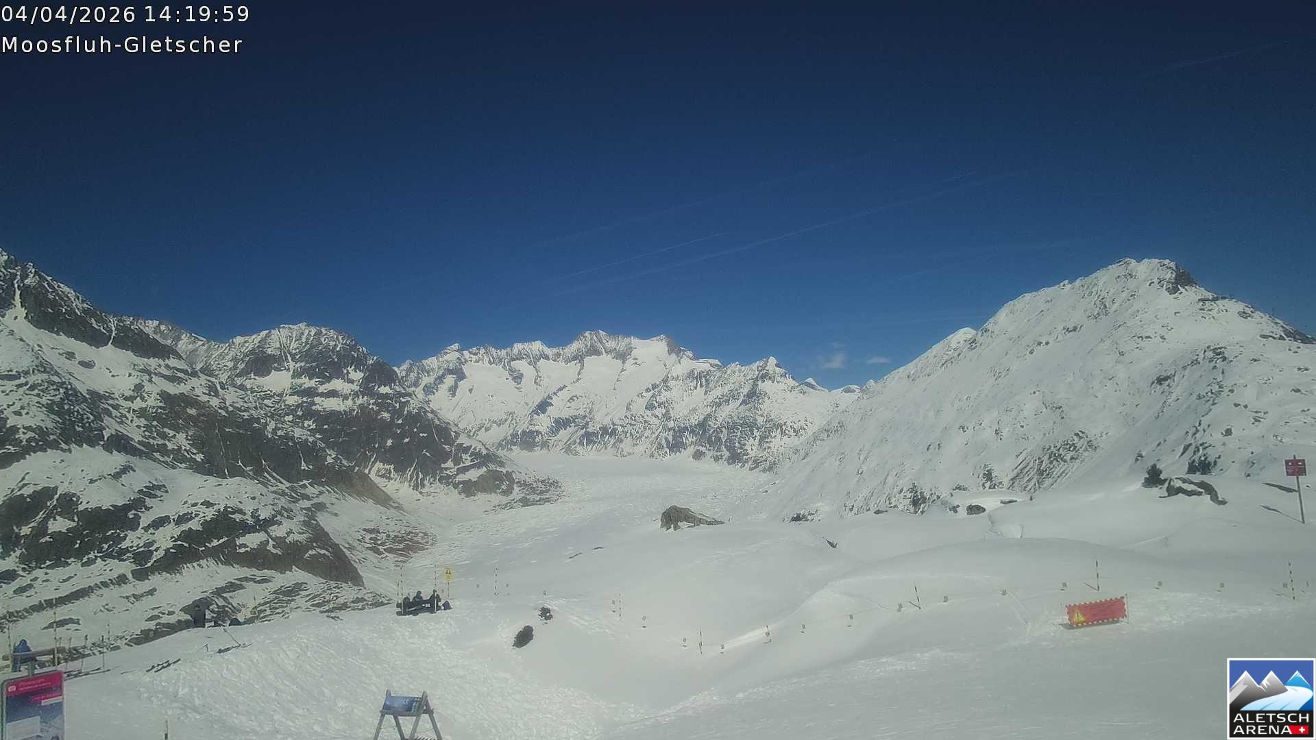 Archiv Foto Webcam Riederalp - Aletschgletscher
