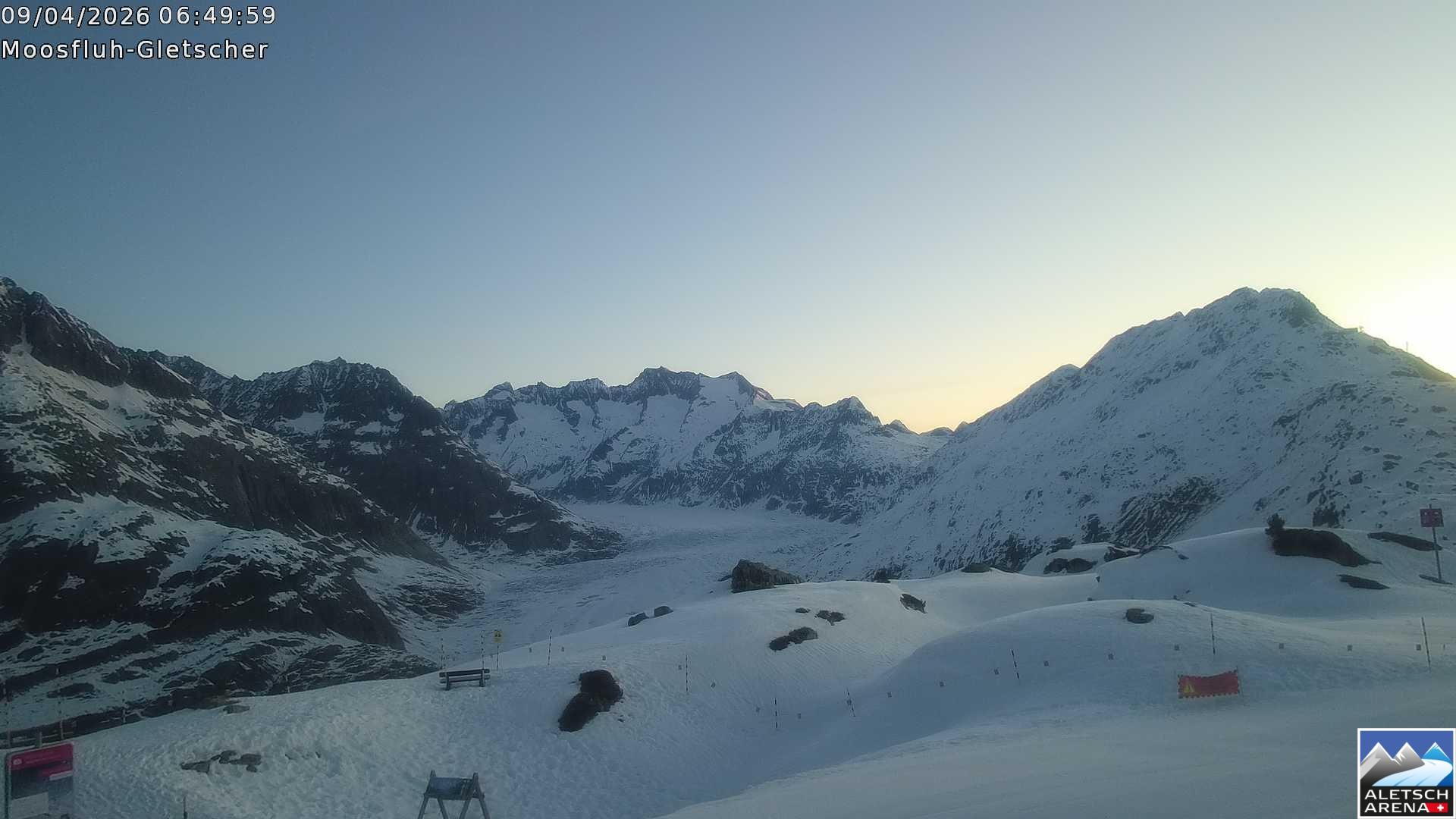 Archived image Webcam Moosfluh, Riederalp