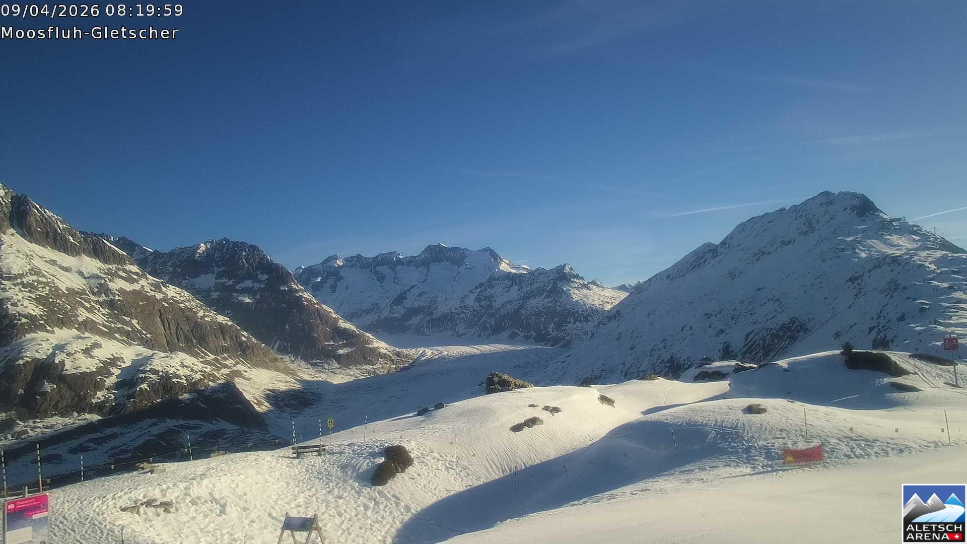 Archived image Webcam Moosfluh, Riederalp
