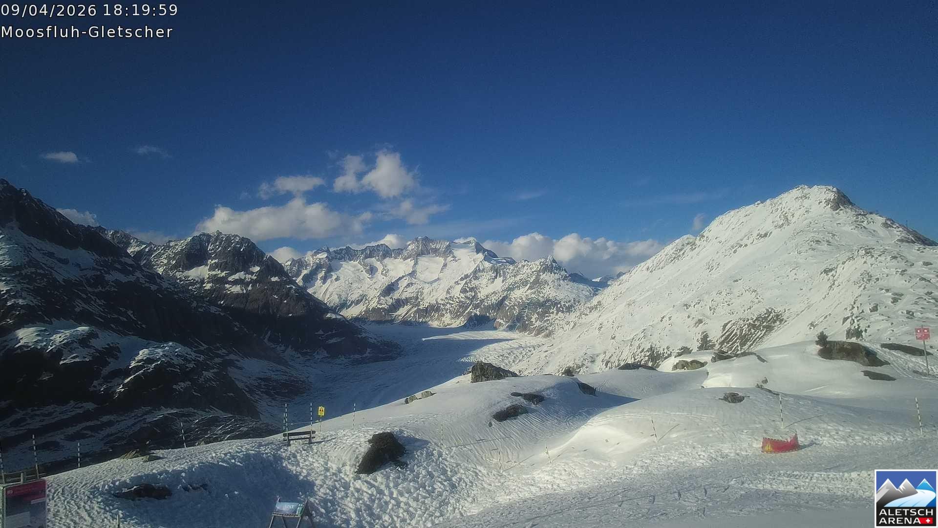 Archived image Webcam Moosfluh, Riederalp