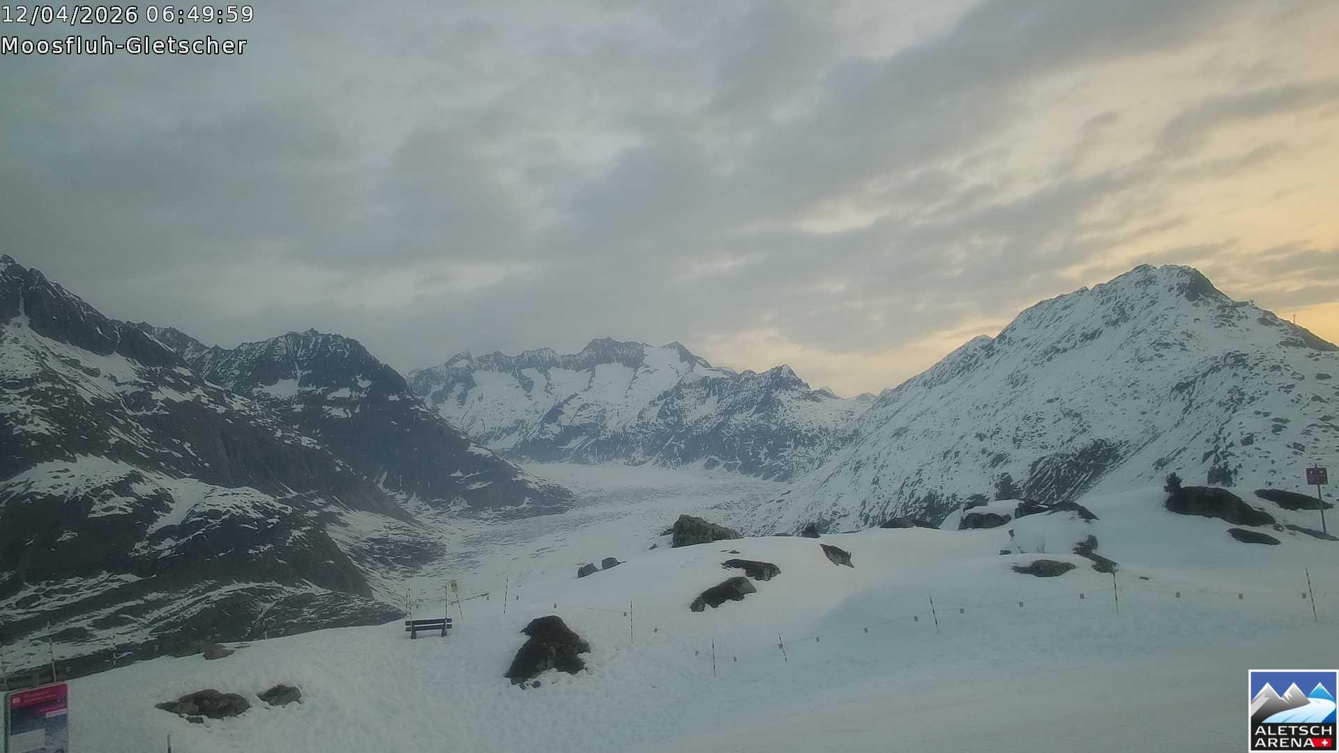 Archived image Webcam Moosfluh, Riederalp