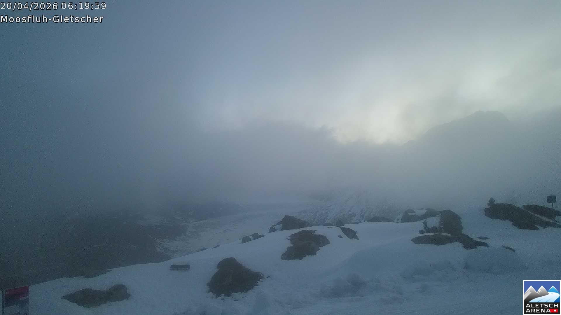 Archived image Webcam Moosfluh, Riederalp