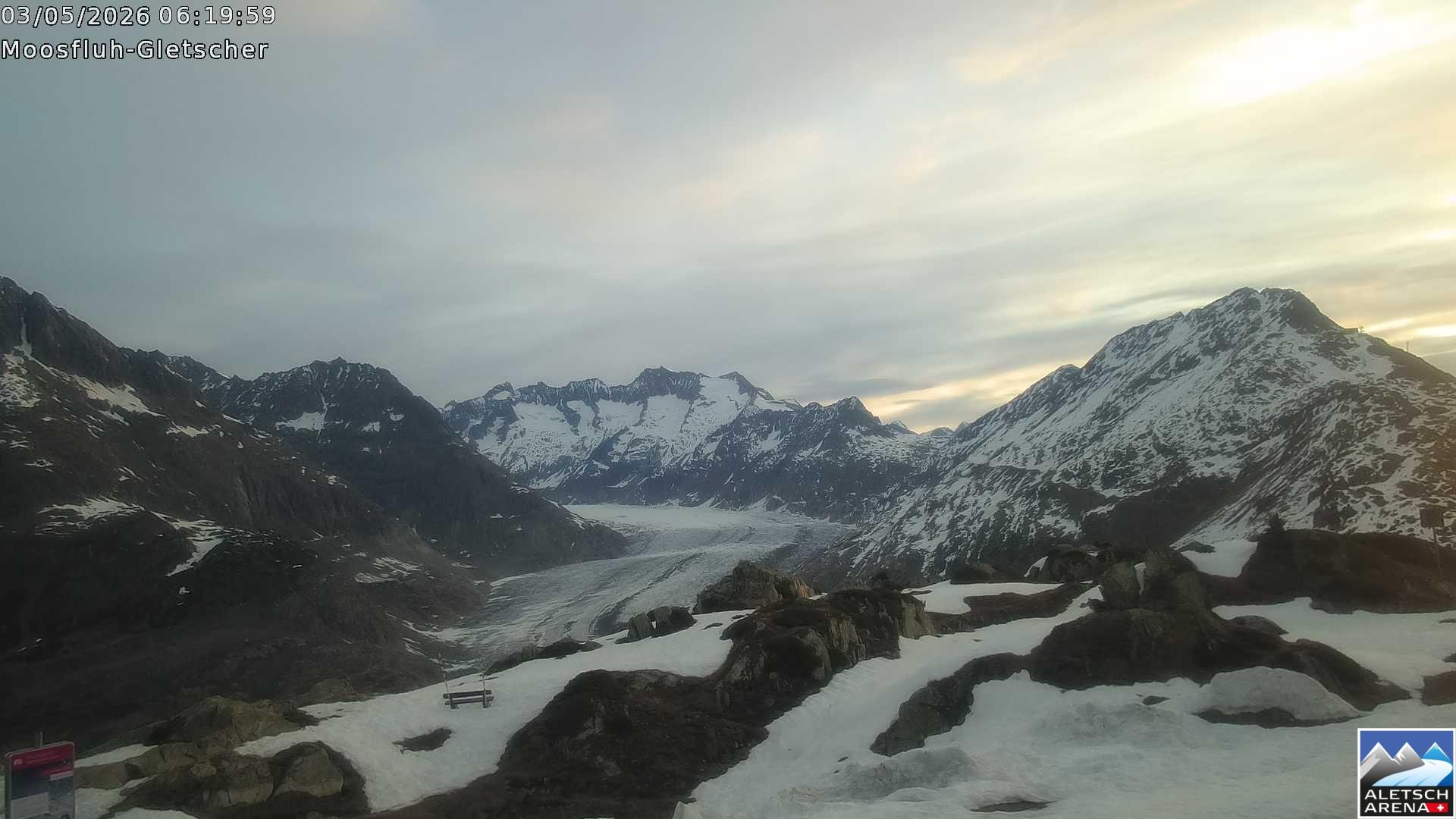 Archived image Webcam Moosfluh, Riederalp