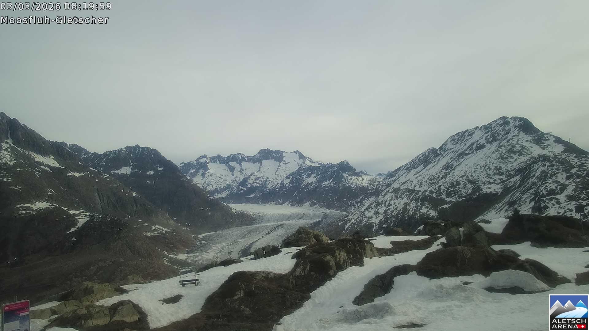 Archived image Webcam Moosfluh, Riederalp