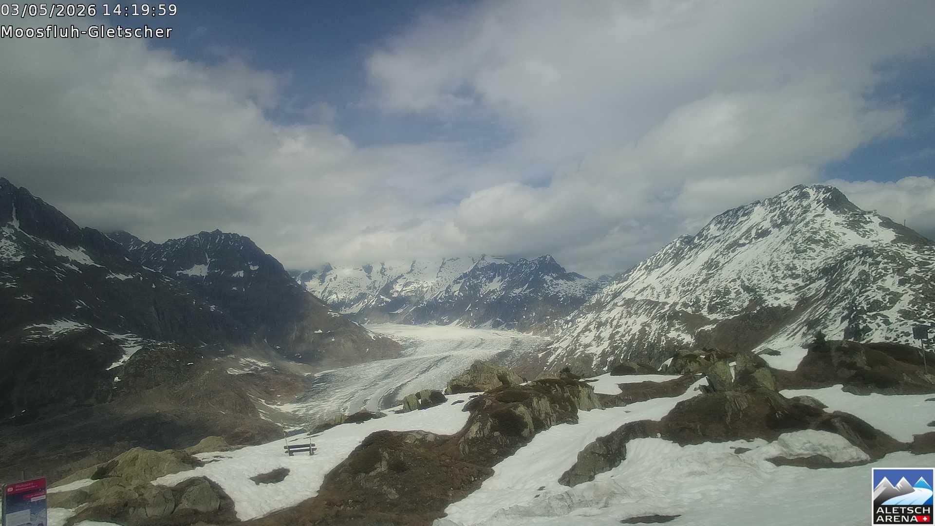Archived image Webcam Moosfluh, Riederalp