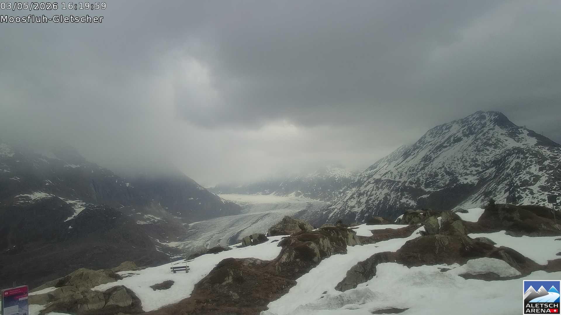 Archived image Webcam Moosfluh, Riederalp