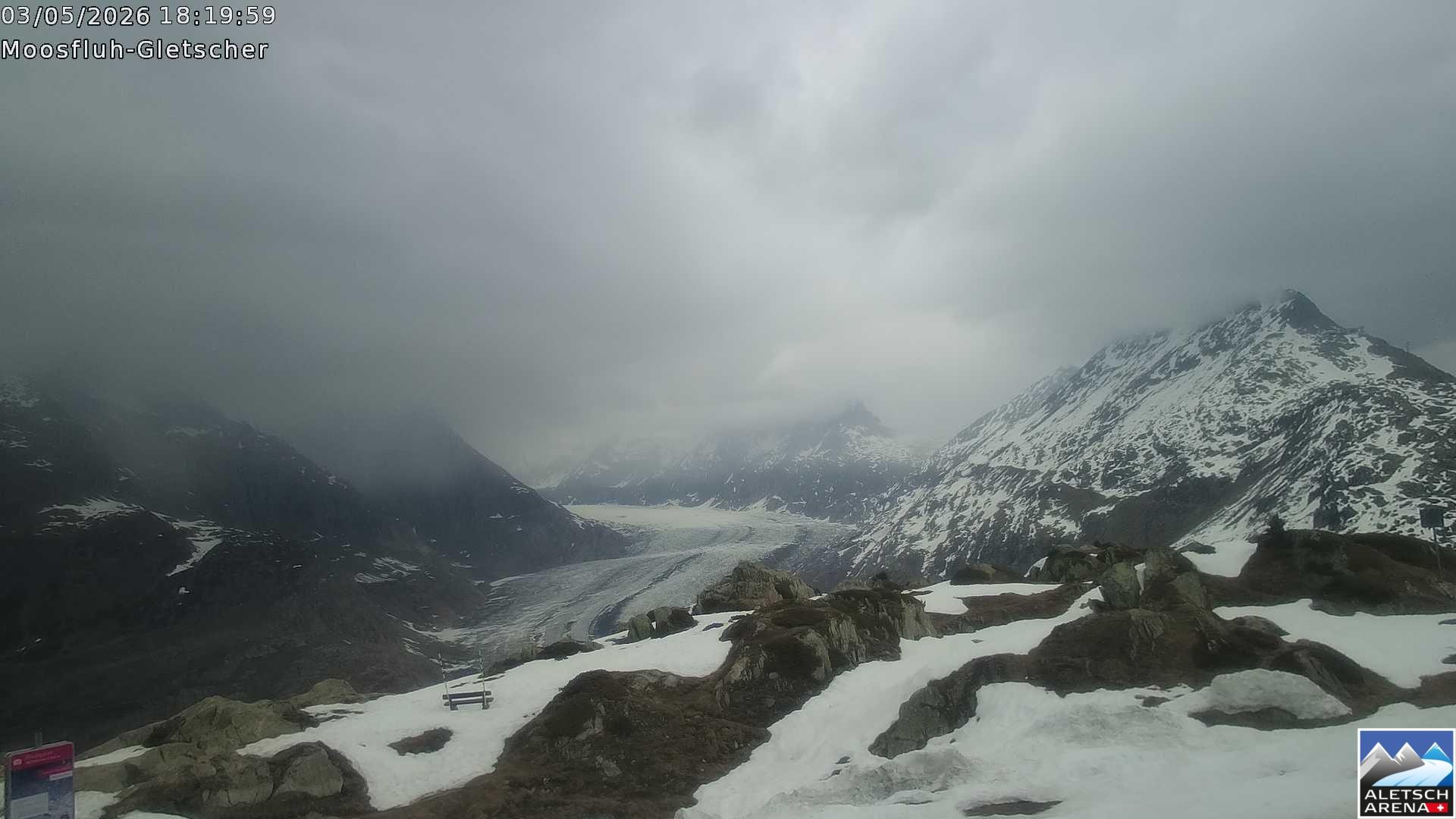 Archived image Webcam Moosfluh, Riederalp