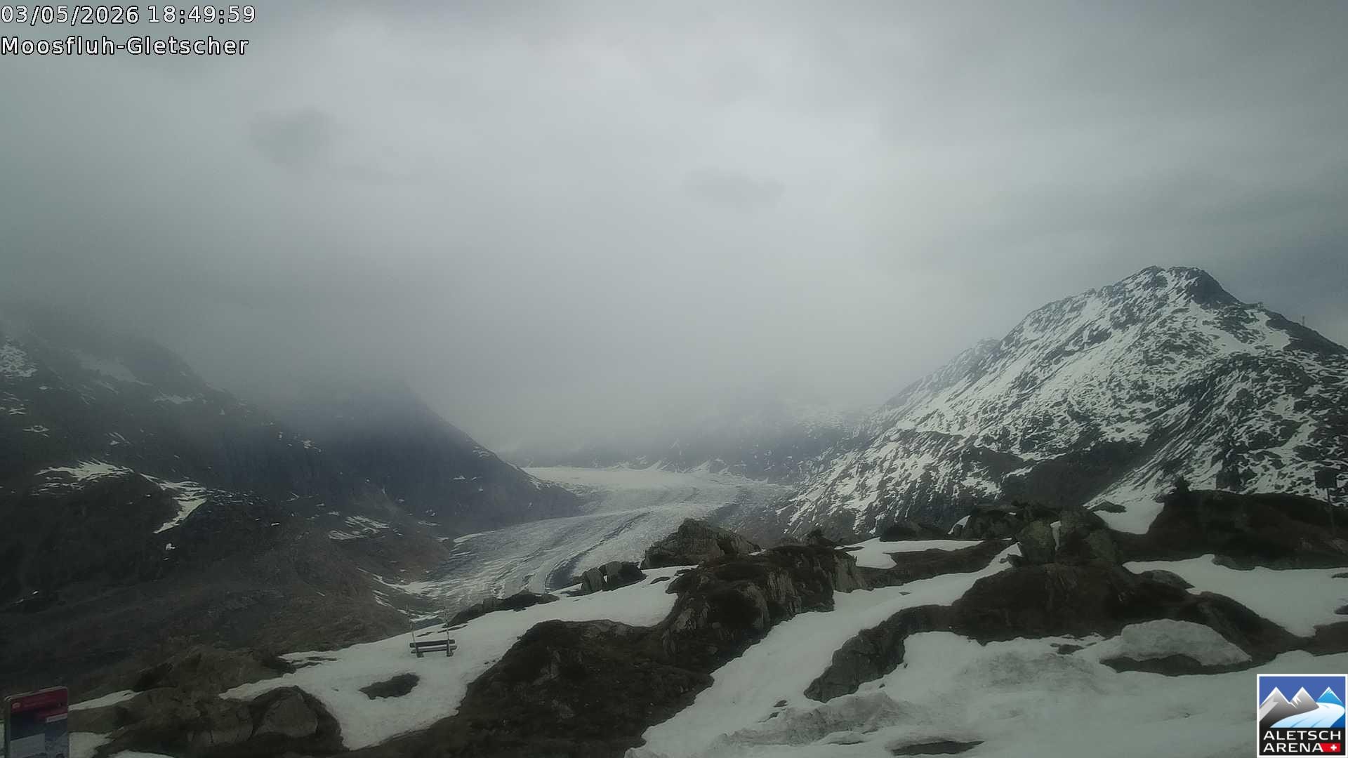 Archived image Webcam Moosfluh, Riederalp