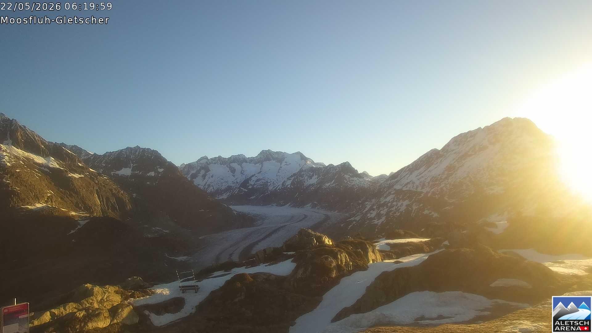 Archived image Webcam Moosfluh, Riederalp