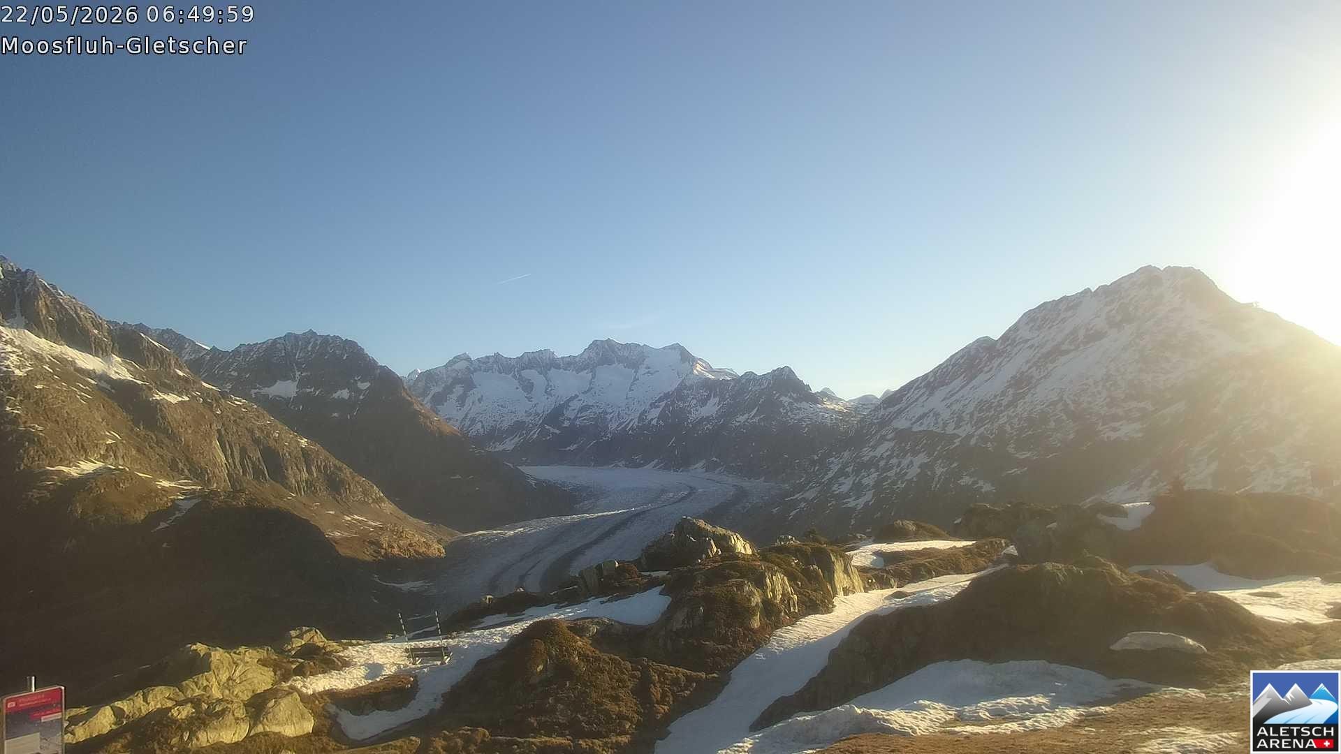 Archived image Webcam Moosfluh, Riederalp
