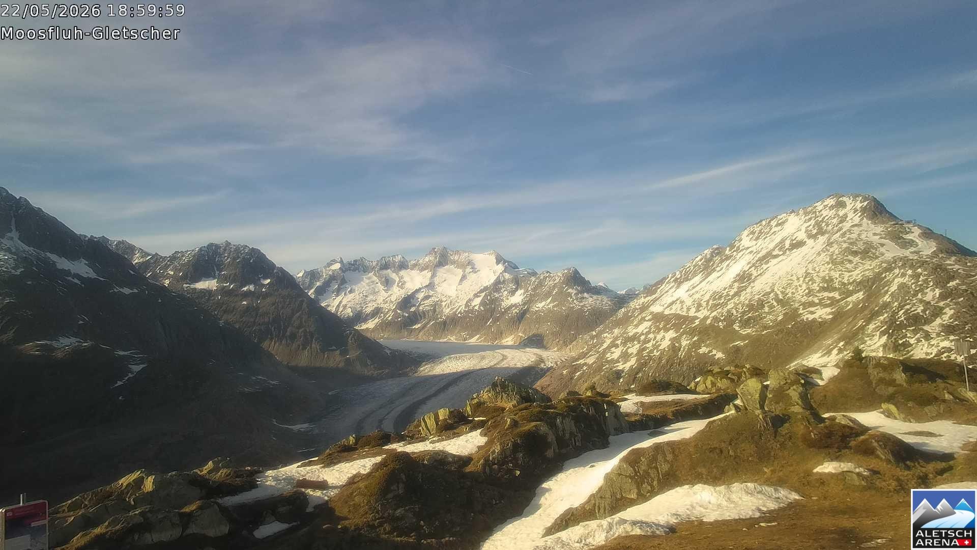Archived image Webcam Moosfluh, Riederalp