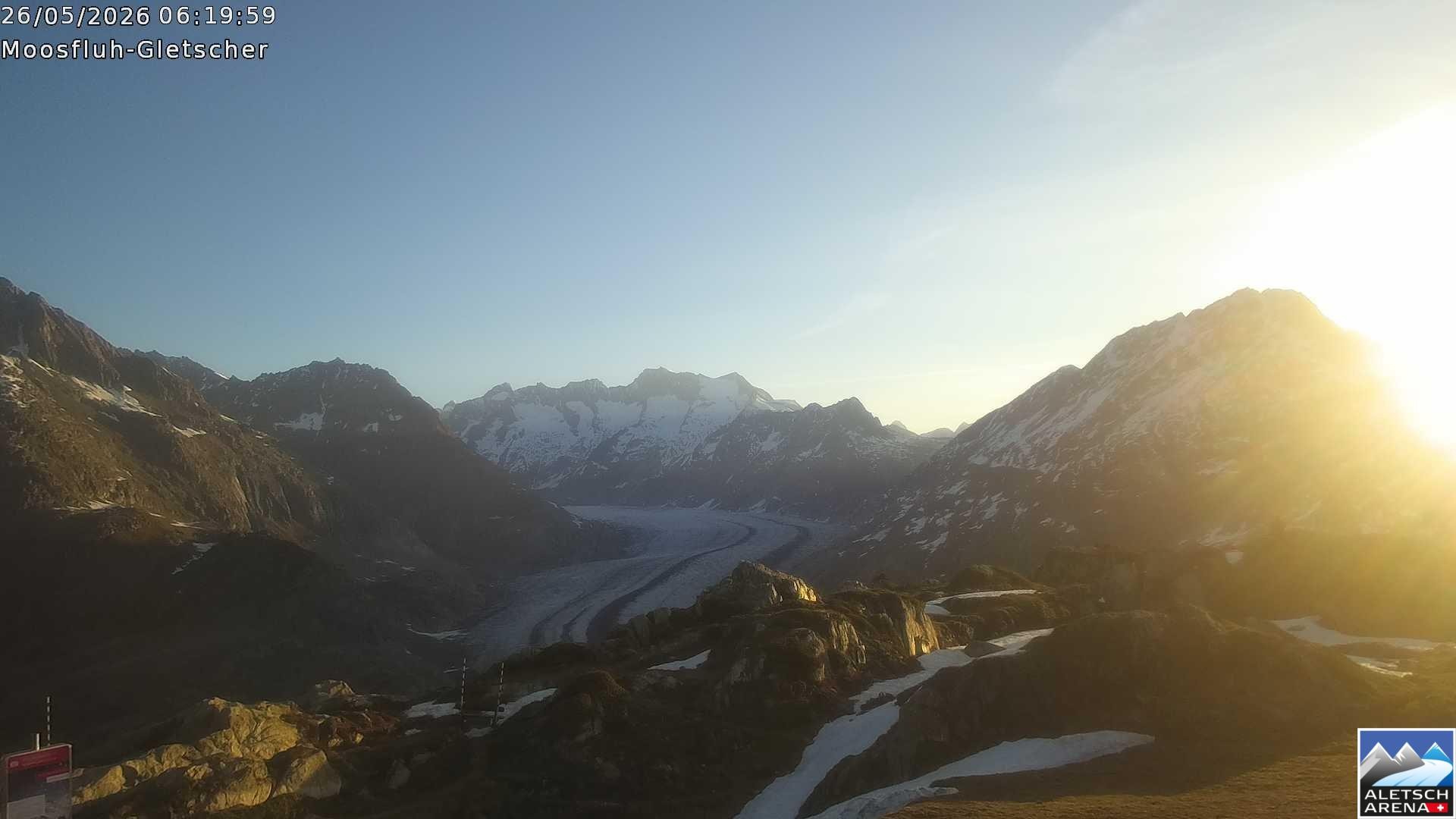 Archived image Webcam Moosfluh, Riederalp